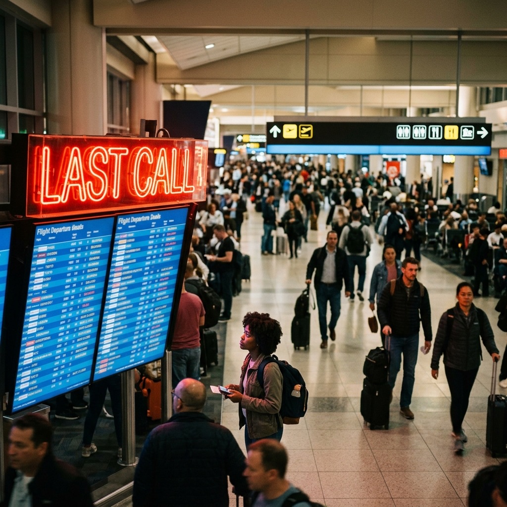 Avión en vuelo charter al atardecer